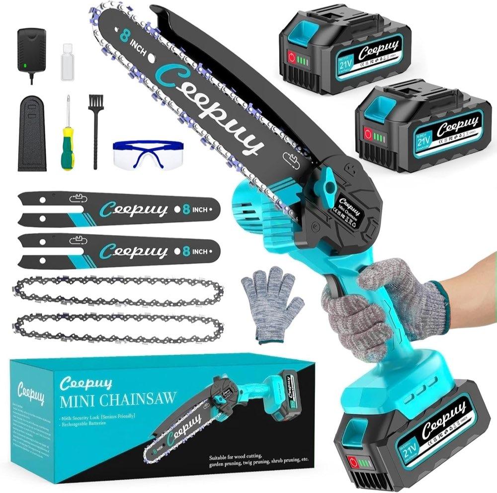 CEEPUY Mini-Kettensäge 8 Zoll