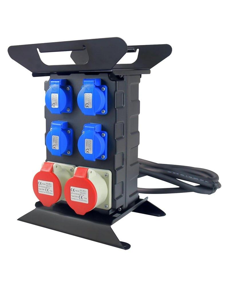 INVOLT Mobilverteiler CEE 16 A, 4× Schuko + 2× CEE 16 A