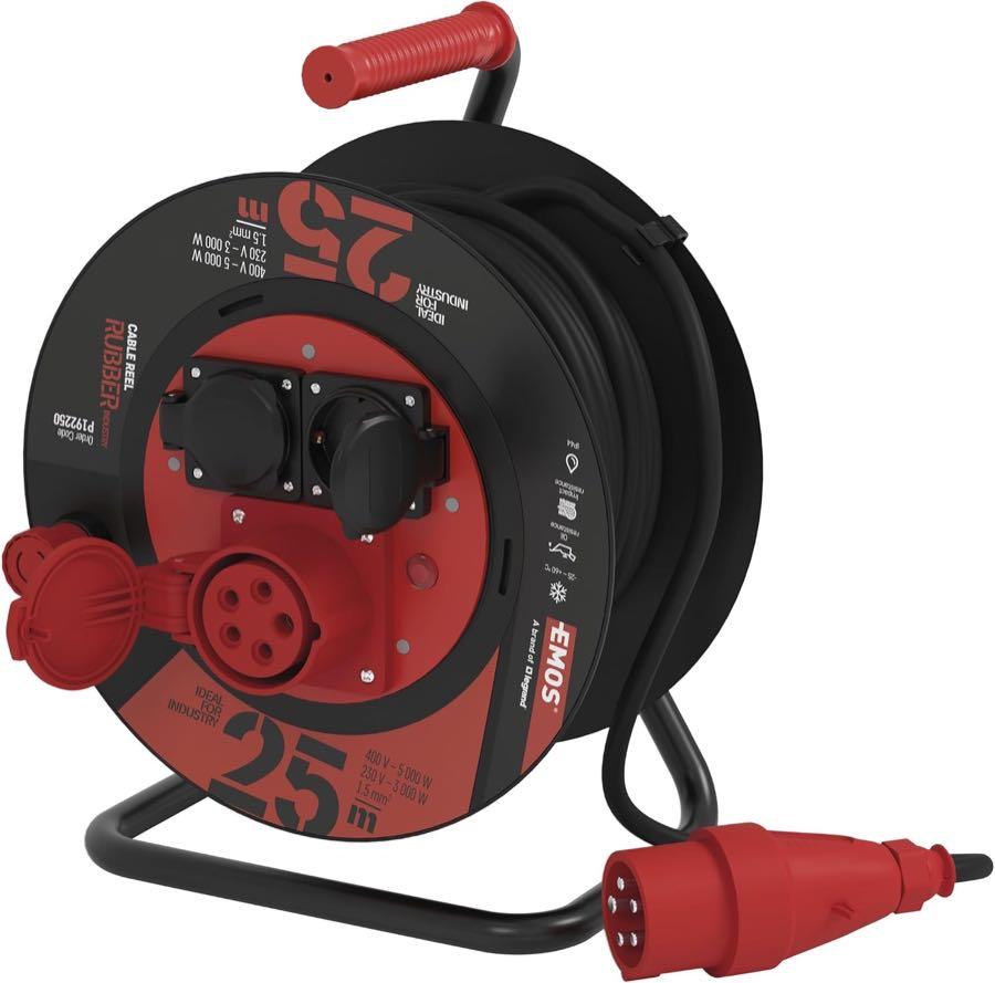 EMOS CEE-Kabeltrommel 25 m, 230/400 V