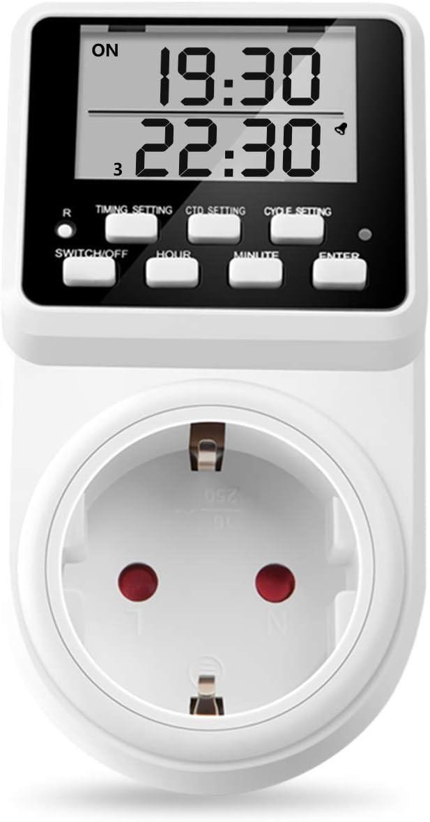 Digitale Zeitschaltuhr Testsieger – NOVKIT T319 Intervall, 16 A
