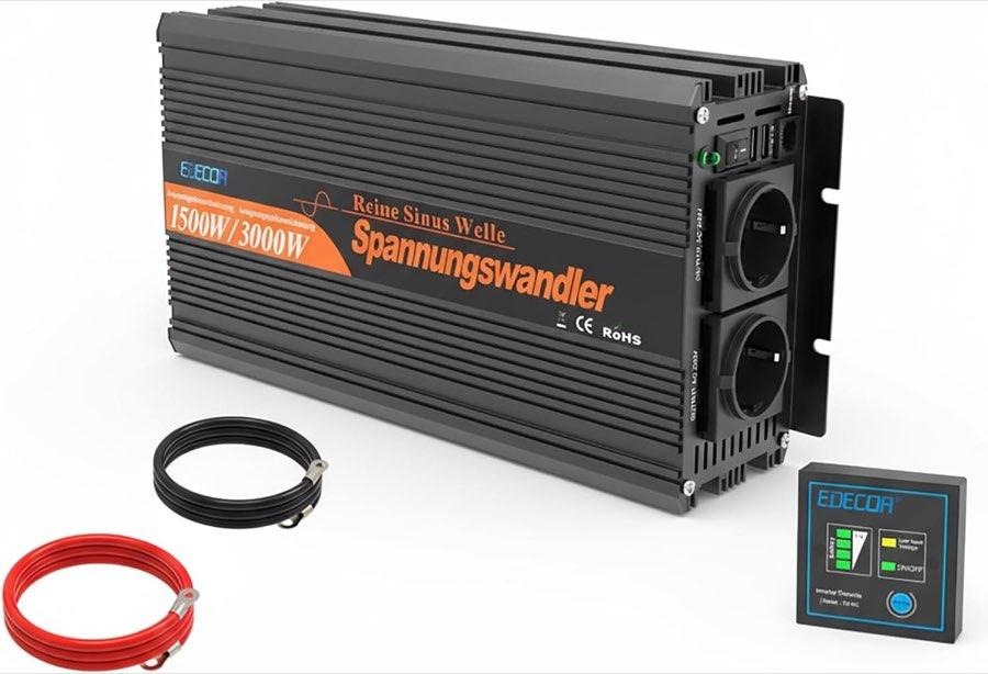 Edecoa Spannungswandler Testsieger – EDECOA 1500 W Reiner Sinus