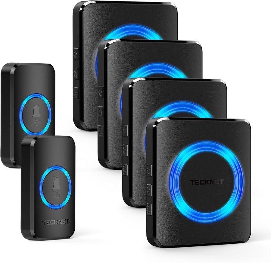 Funkklingel Testsieger – TECKNET 2+4 IP65 600 m
