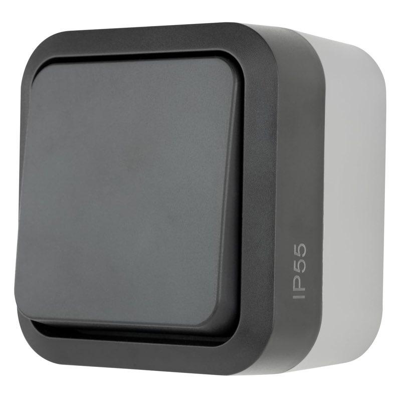 Lichtschalter Testsieger – REV AquaStorm A/W IP55 anthrazit