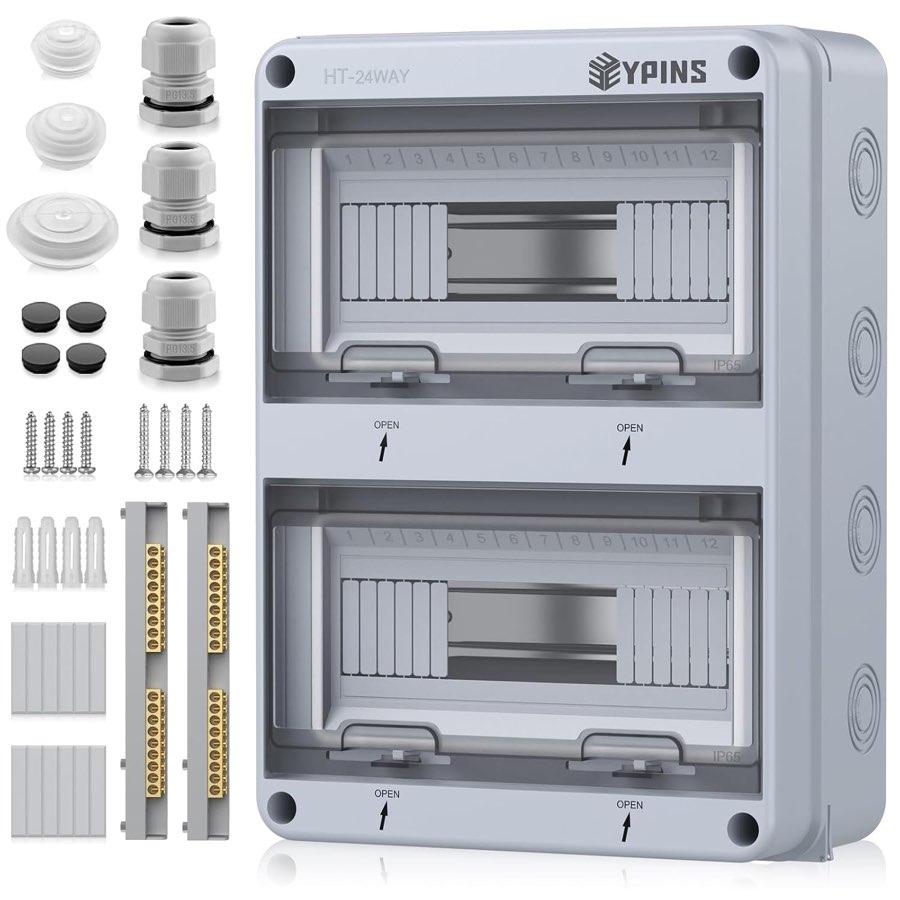 EYPINS 24-Modul Aufputzverteiler IP65