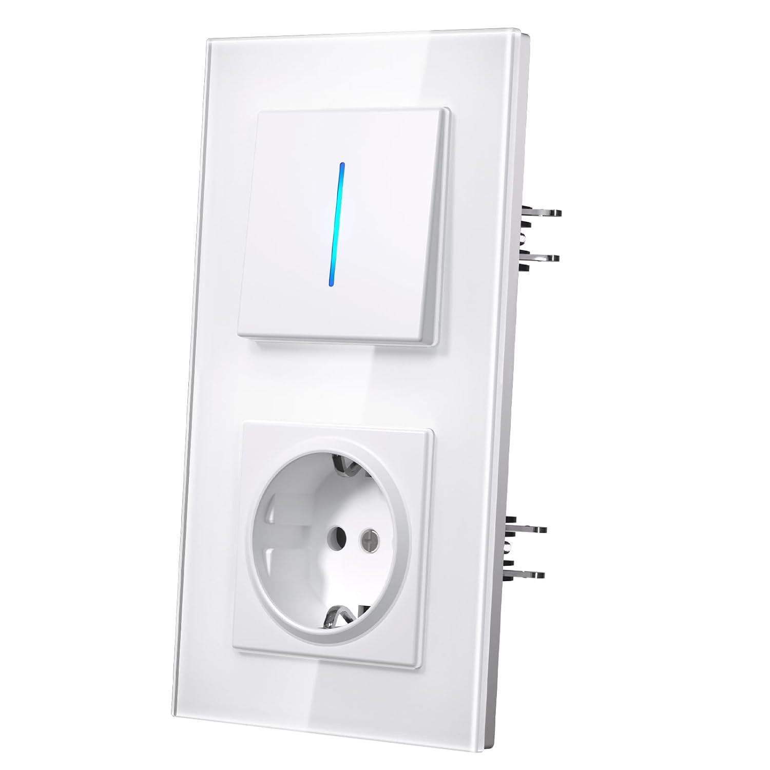 MVAVA Glas weiß mit LED