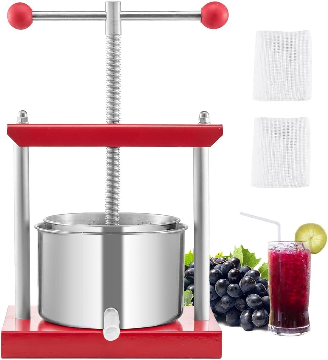 VEVOR Obstweinpresse 3 L (rot)