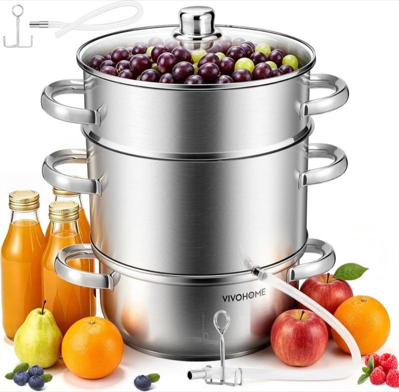 VIVOHOME 8L mit Glasdeckel