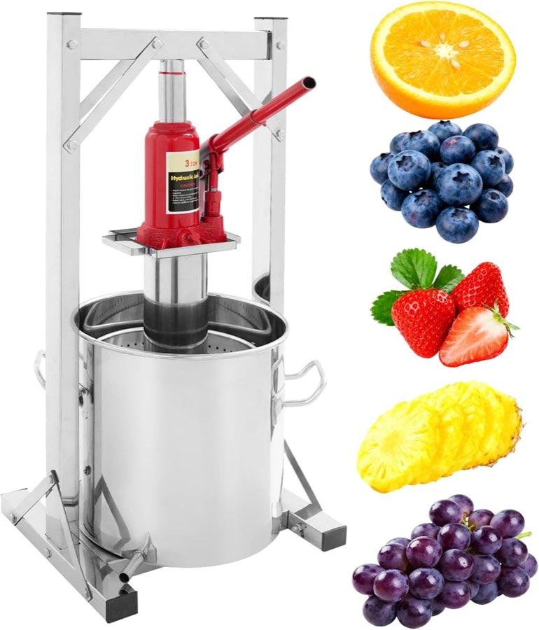 Handhydraulik-Obstpresse 12 L (3 t)