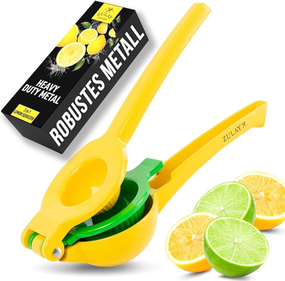 Zulay Alu-Handpresse Gelb/Grün