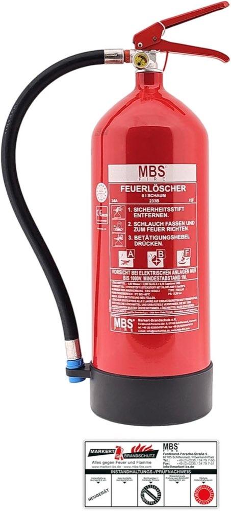 MBS FIRE ABF Fettbrandlöscher 6 l