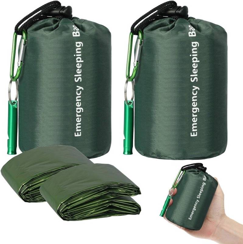 EEEKit Notfallschlafsack 2er-Pack (Green)