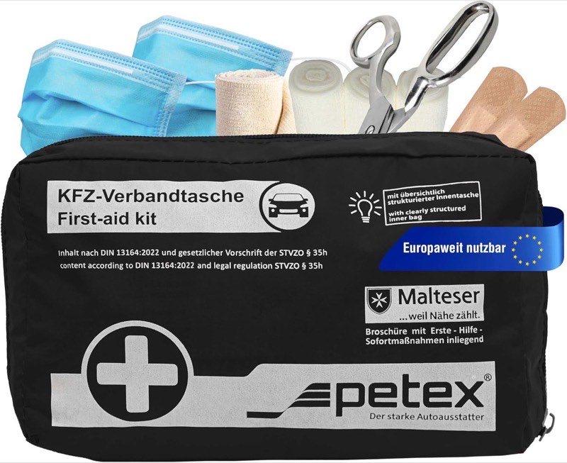 Petex Verbandbeutel DIN 13164 schwarz