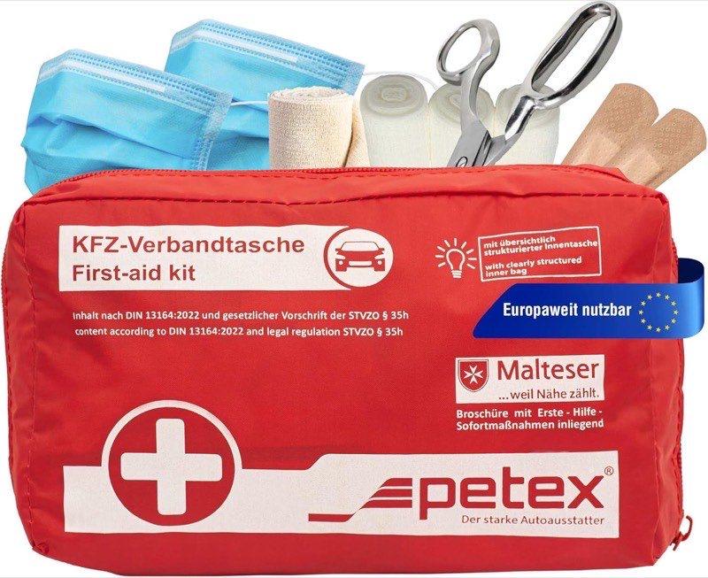 Petex Erste-Hilfe-Tasche DIN 13164 rot