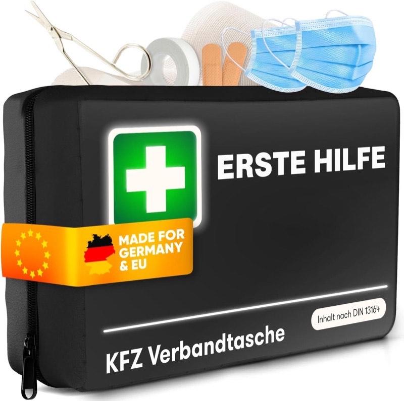 PURAHELP Erste-Hilfe-Set Auto schwarz