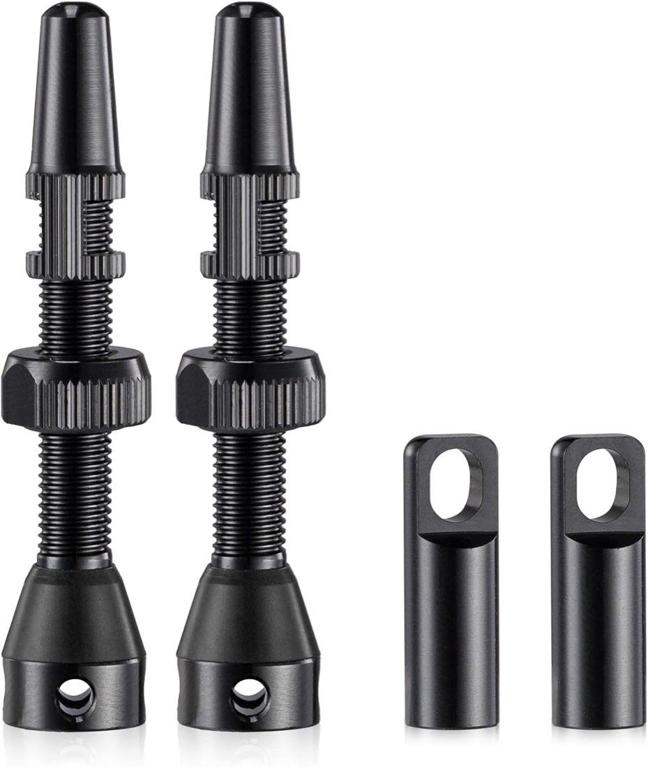 HZJD HZJD Presta-Tubeless-Ventil 44 mm, schwarz