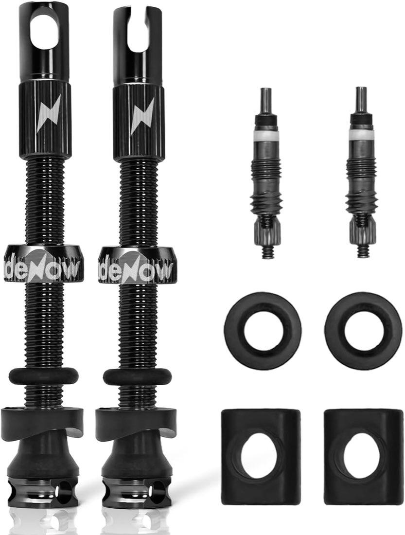 RideNow Presta-Tubeless-Ventil 45 mm, schwarz
