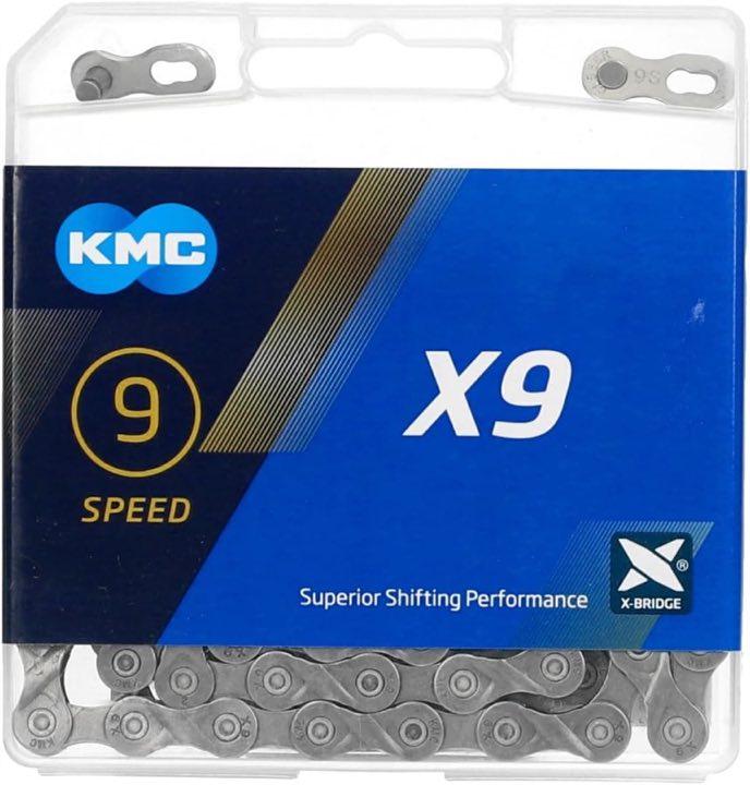 KMC X9 grau, 114 Glieder