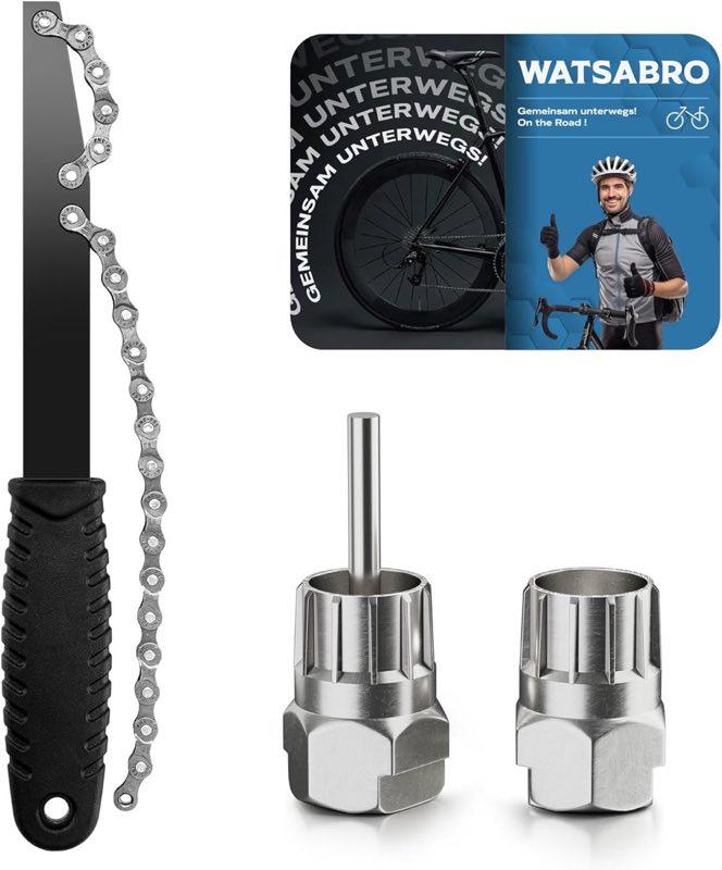 WATSABRO Fahrrad Kettenpeitsche mit Zahnkranzabzieher und Abzieher Universal