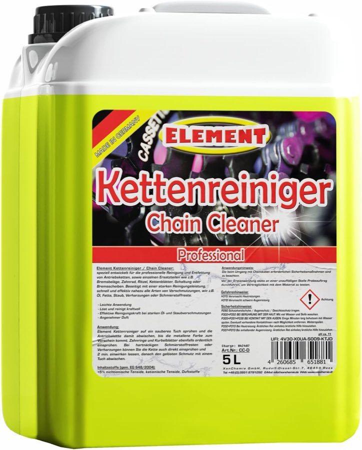 Element Kettenreiniger für Ihr Fahrrad | 5 Liter Kanister | Antriebsentfetter