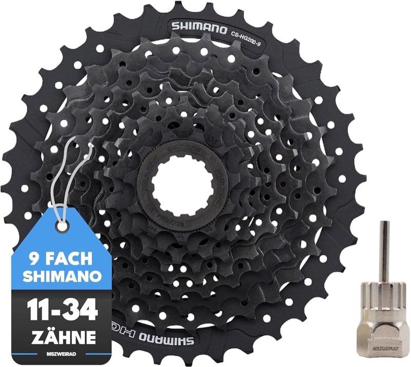 Shimano Shimano CS-HG200 9-fach 11-34 mit Abzieher - Produktbild