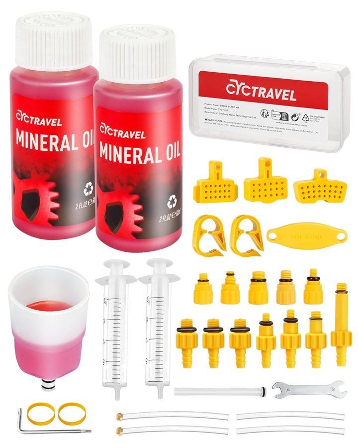 cyctravel Entlüftungsset Shimano und Tektro, 120 ml