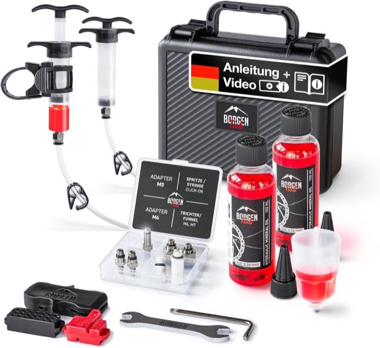 Borgen Entlüftungsset PRO für Shimano, Tektro und TRP