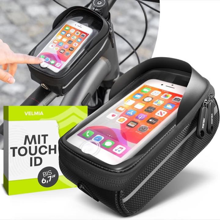 VELMIA Rahmentasche mit Touch-ID-Hinweis