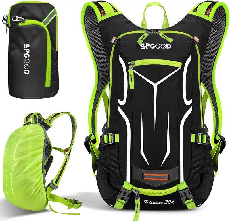 SPGOOD SPGOOD Fahrradrucksack 30 l Grün Schwarz