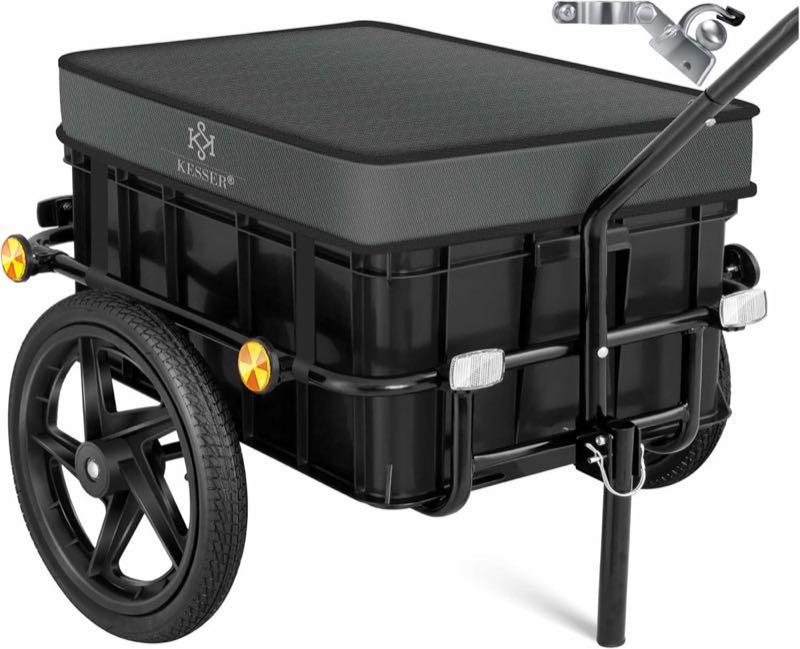 KESSER Lastenanhänger 70 l, anthrazit