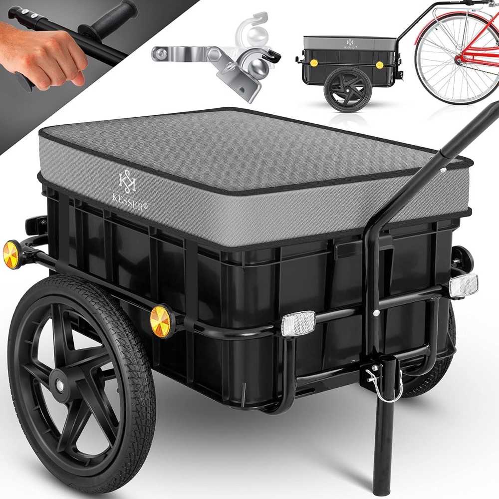 KESSER Lastenanhänger 70 L, Grau