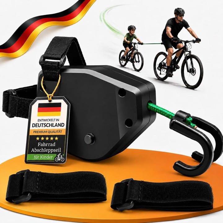 AHDGKD Abschleppseil Fahrrad Kinder, 2,5 m, bis 225 kg/500 lbs