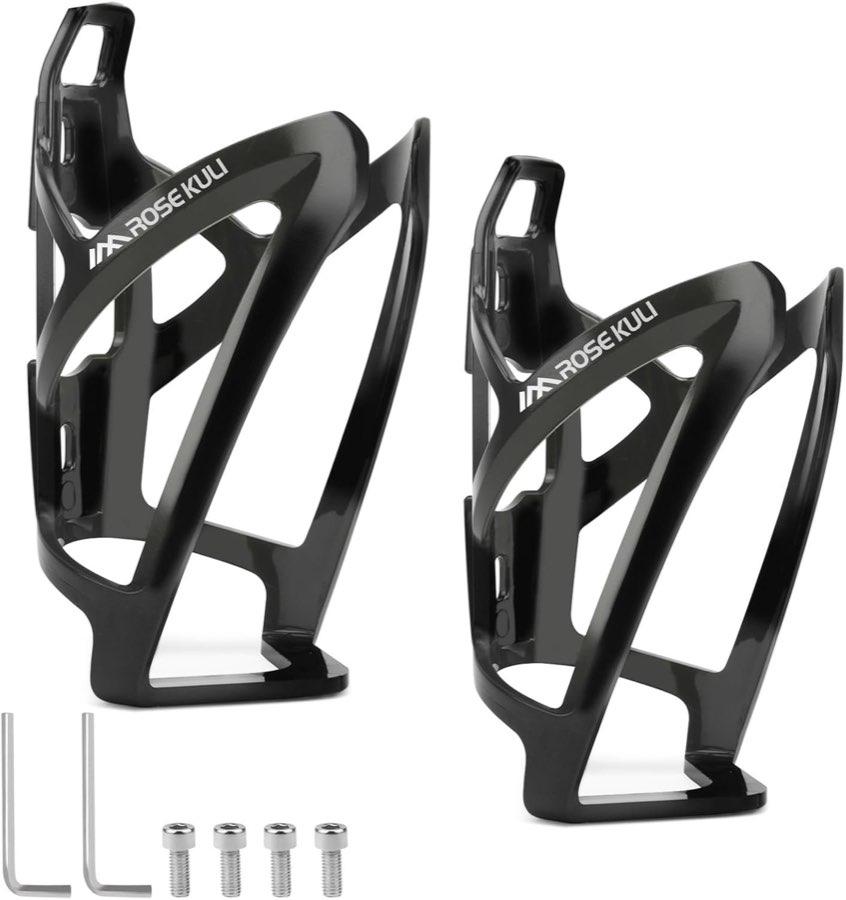 Rose Kuli Rose Kuli 2er-Set Fahrrad-Flaschenhalter, Schwarz