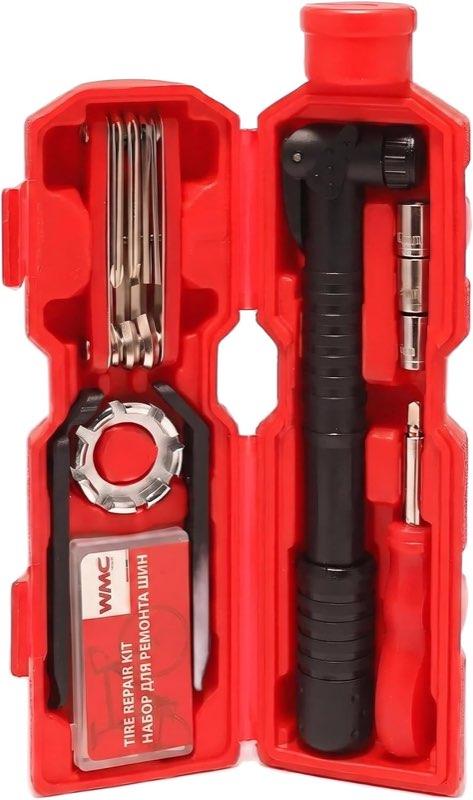 WMC TOOLS 27-teiliges Set in roter Flaschenbox