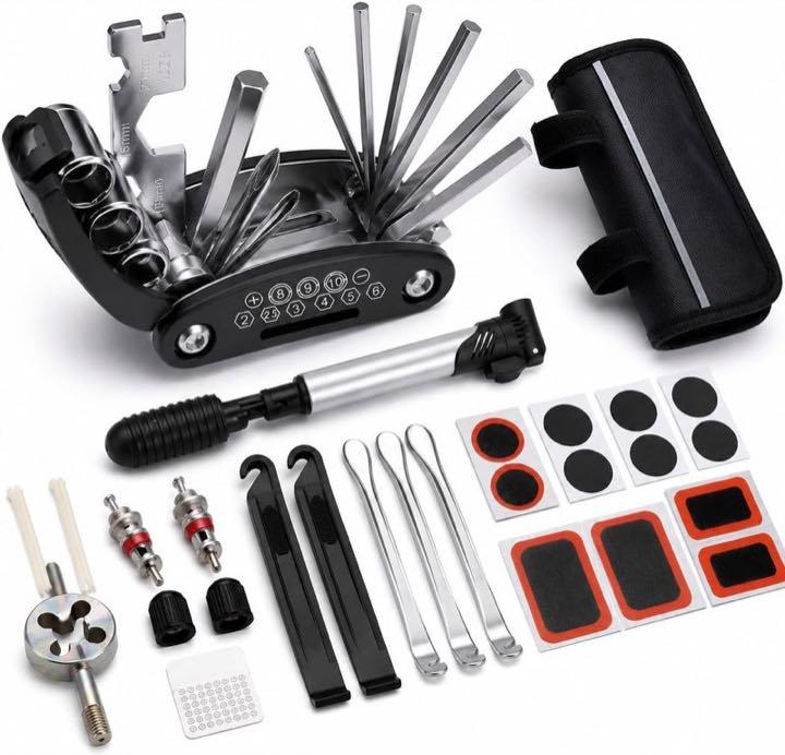 Generisch Satteltaschen-Set mit Mini-Pumpe
