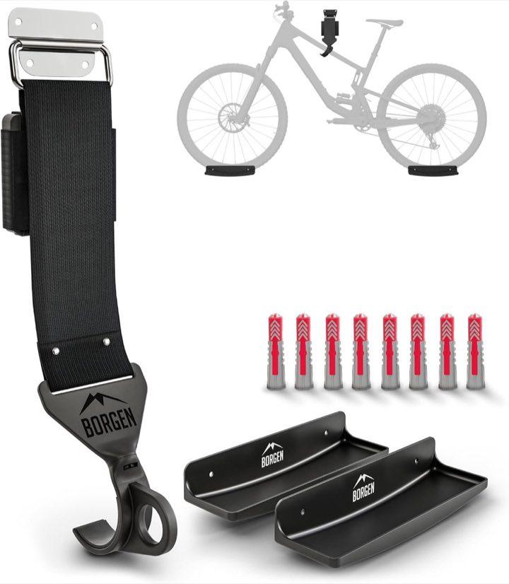 Borgen Fahrrad Wandhalterung Schiene, bis 32 kg