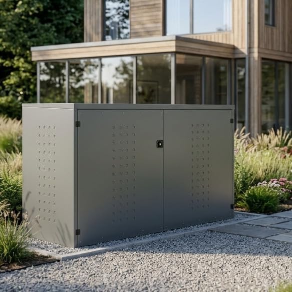 reinkedesign veloBOXX Fahrradgarage, Stahl, Pultdach Produktbild – Testsieger