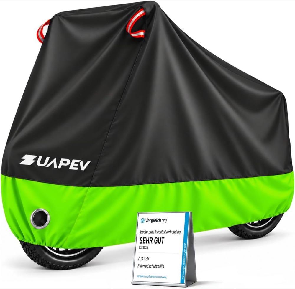 ZUAPEV Fahrradabdeckung 210D, 1 Rad Produktbild – Testsieger