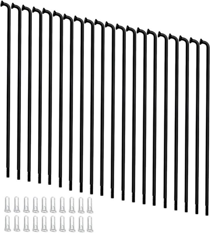 12G Speichen 20er Schwarz 255 mm
