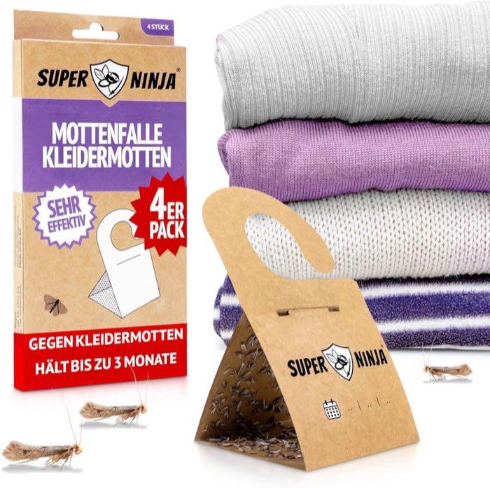 Super Ninja Super Ninja Kleidermottenfalle 4er