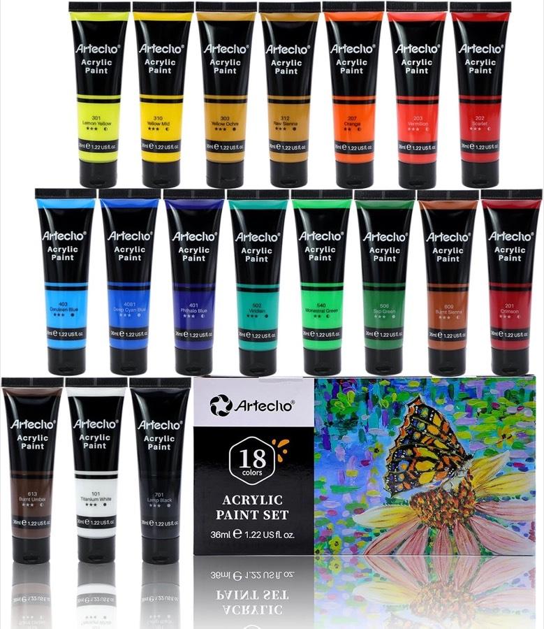 Artecho Acrylfarben 18 × 36 ml