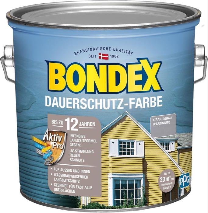 Bondex Dauerschutz-Farbe Granitgrau Platinum 2,5 L