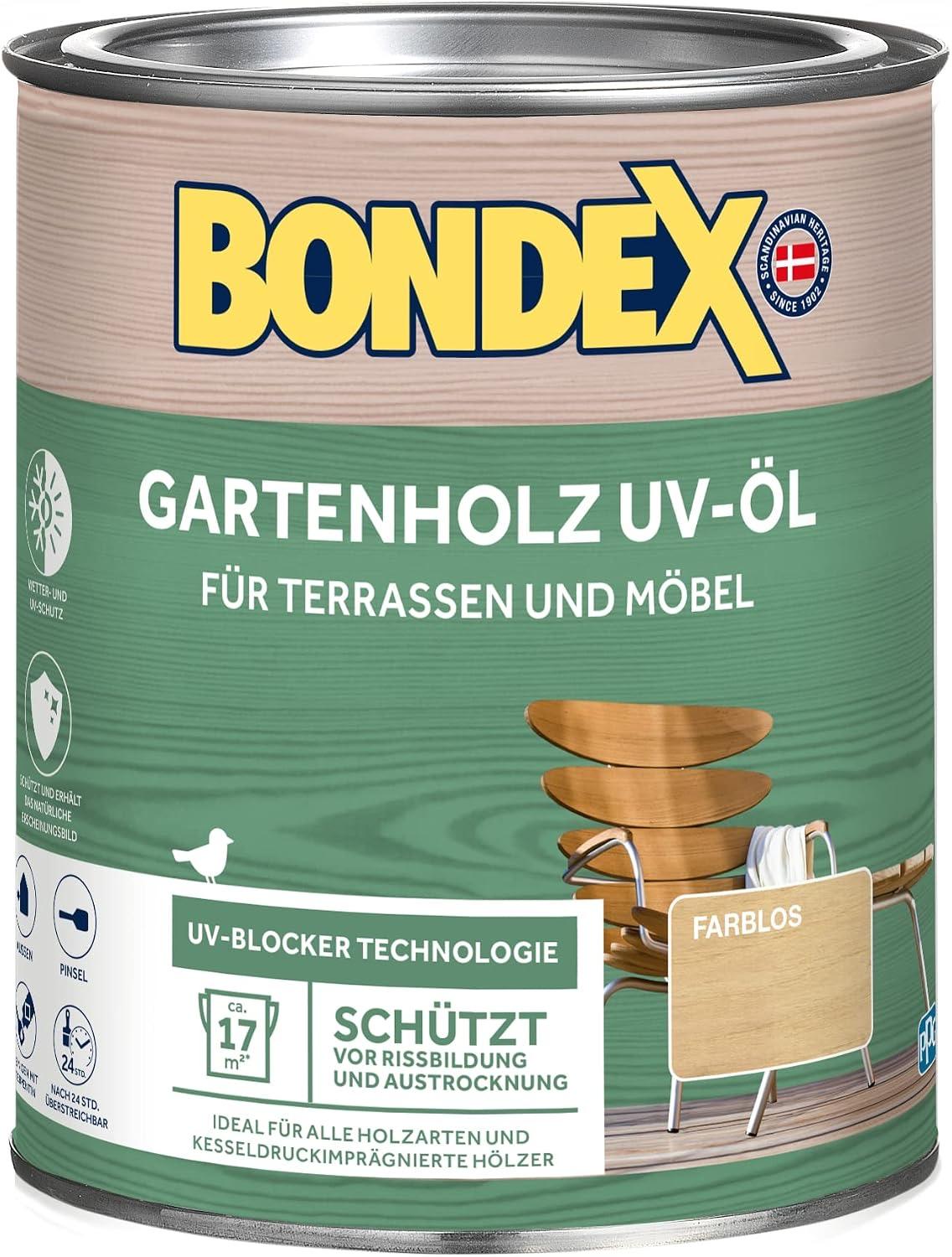 Bondex Gartenholz UV-Öl farblos 0,75 L