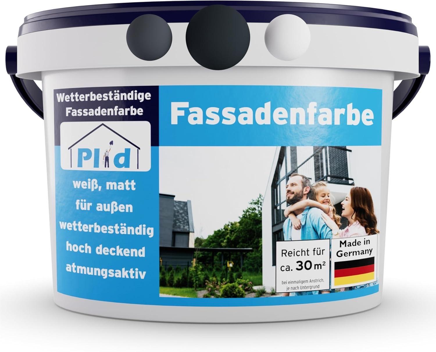 Plid Fassadenfarbe Anthrazitgrau matt 5 l
