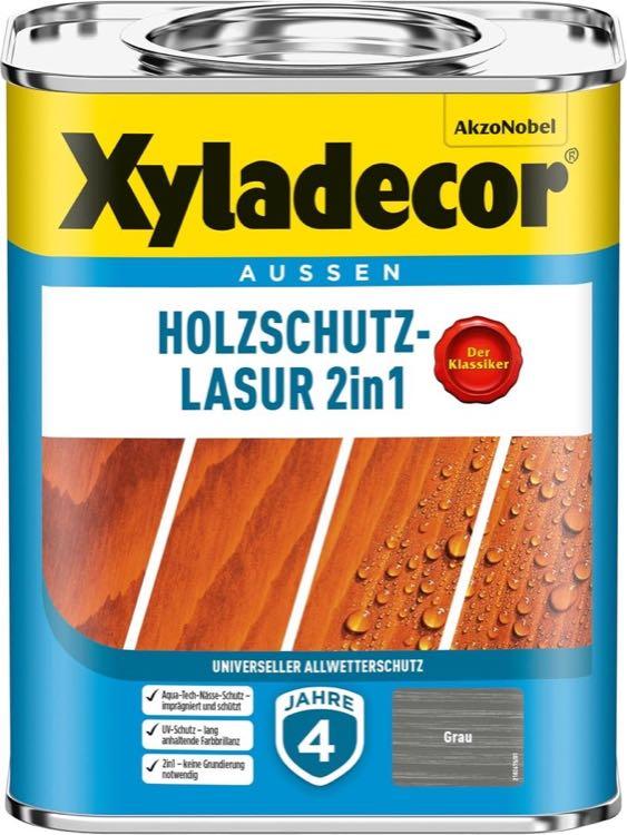 Xyladecor Holzschutz-Lasur 2in1 Grau 750 ml