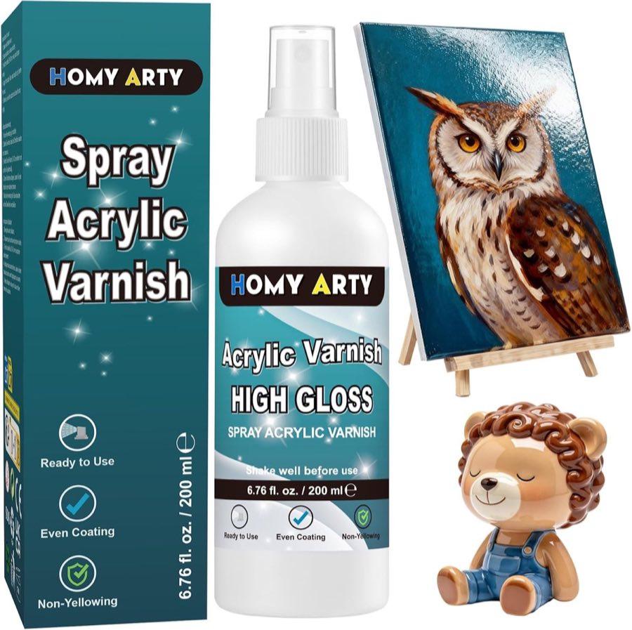HOMY ARTY Acryl Klarlack Malerei 200 ml