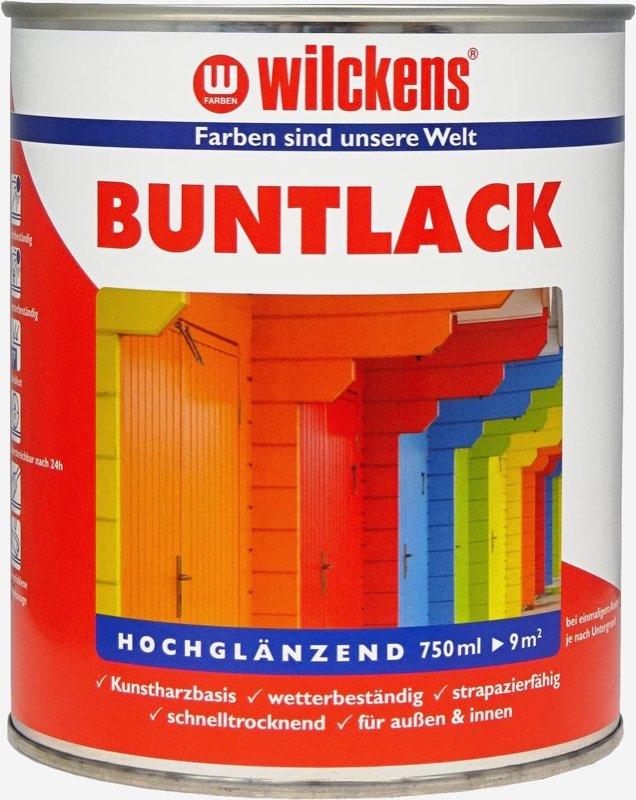Wilckens Kunstharz Buntlack RAL 9005 Tiefschwarz 750 ml