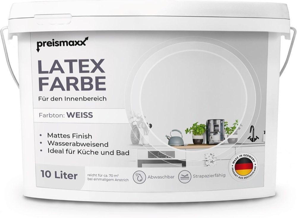 Preismaxx Latexfarbe Weiß matt 10 l