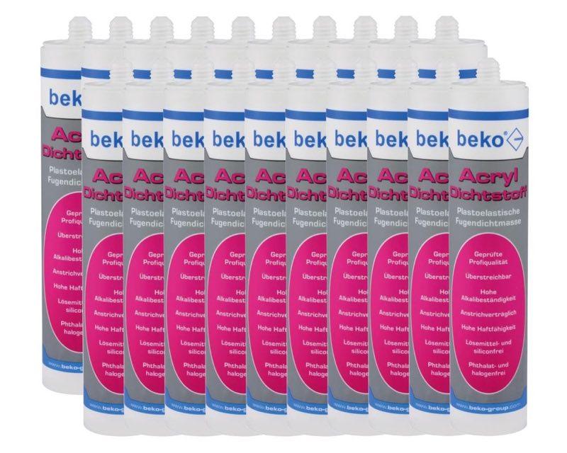beko Acryl-Dichtstoff weiß 20×310 ml