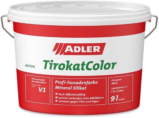 Silikatfarbe außen Produktbild – Testsieger ADLER AVIVA Tirokat-Color 9 l Weiß