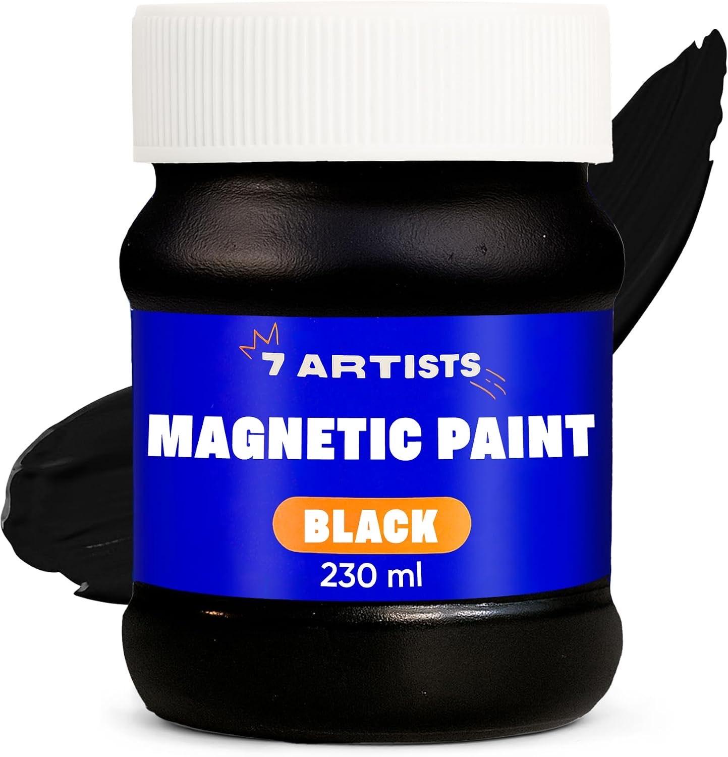 7 Artists magnetische Tafelfarbe schwarz 230 ml